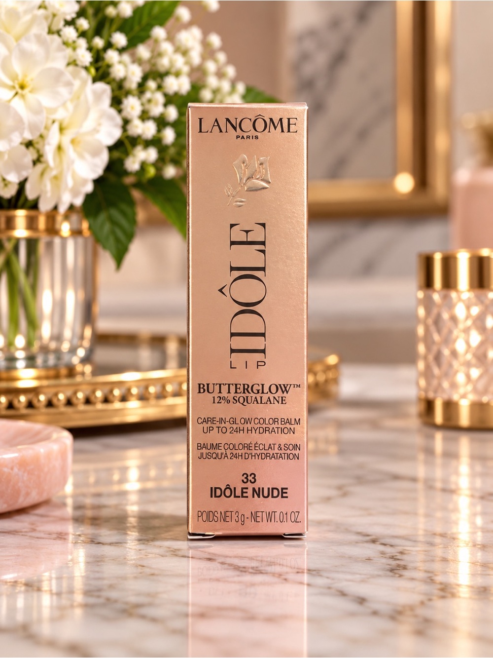 NWT Lancôme Lip Idole Squalane 12 Butterglow Hydration Lip Balm Retail $38.00